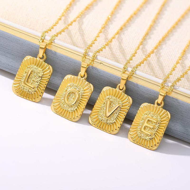 Letter Pendant Necklace