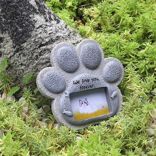 Bgcopper Pet Memorial Stone with Picture Frame