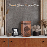 Tree of Life Wooden Urn Organizer for Human Ashes