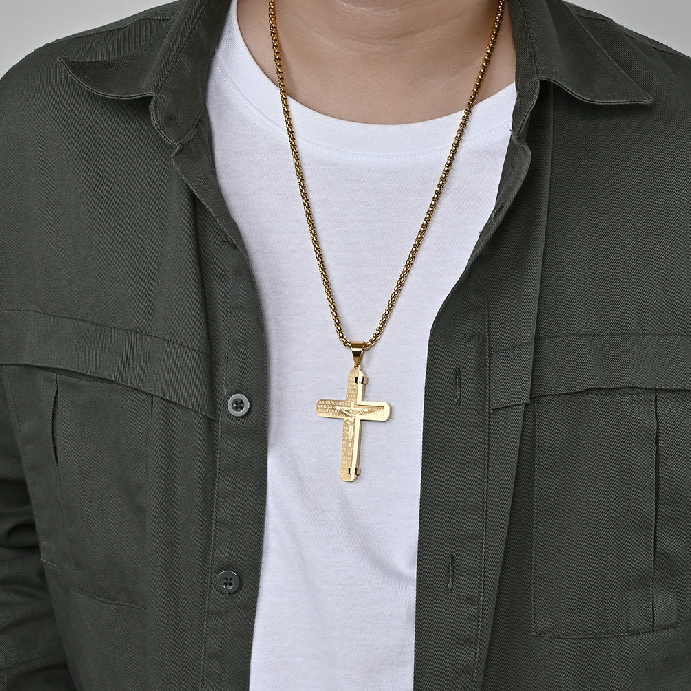 Stainless Steel Cross Necklace - With free Chain – BGCOPPER