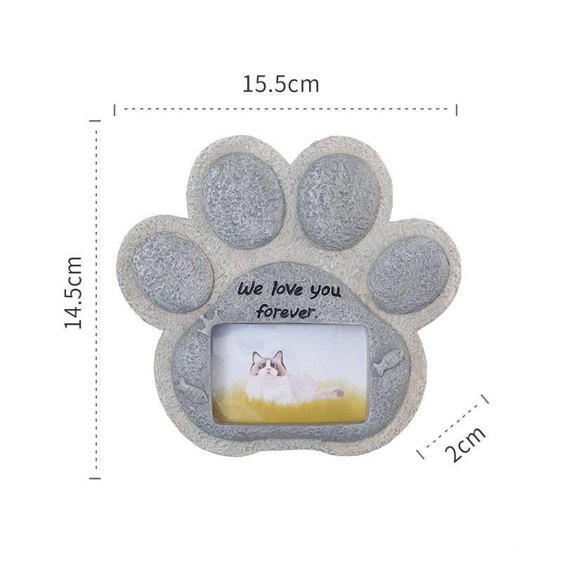 Bgcopper Pet Memorial Stone with Picture Frame