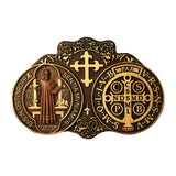 St. Benedict's Exorcism Medal Christian Exorcism Plaque - Wall Decor