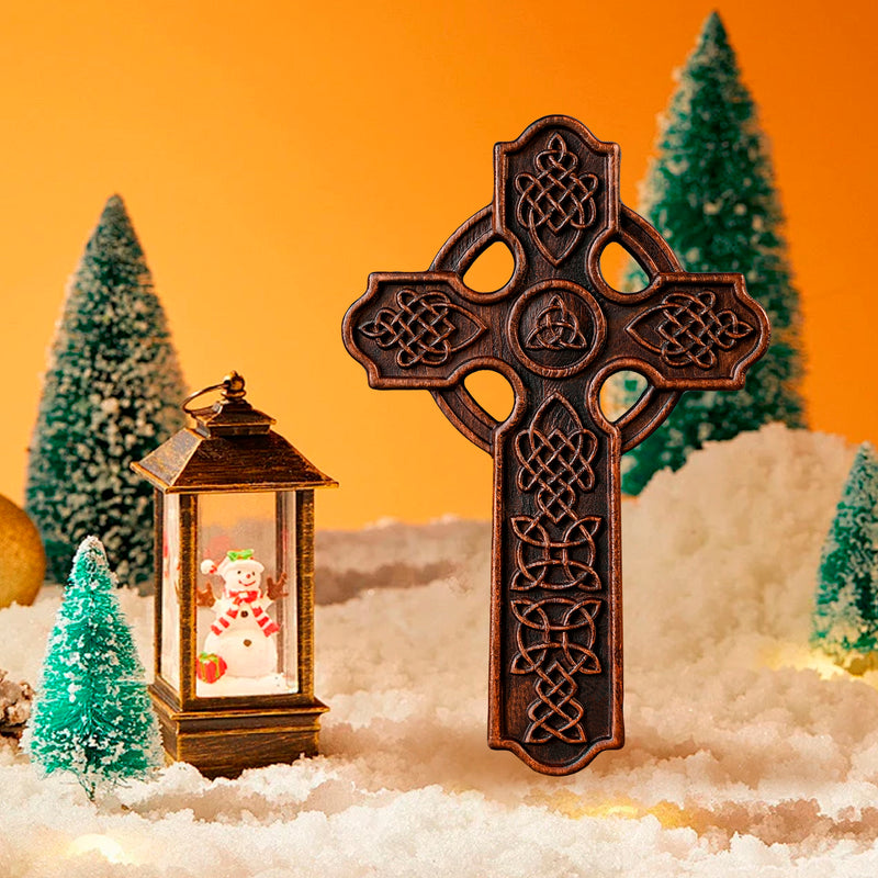 Celtic Cross Wood carving