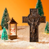 INRI Ascension  of Jesus wood carving cross —The best gifts for Easter