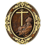 Jesus Agony in the Garden Wood Carving, Home Wall Religious Pendant Decoration