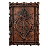 Voyager Sailor's Compass and Anchor Wooden Wall Decoration