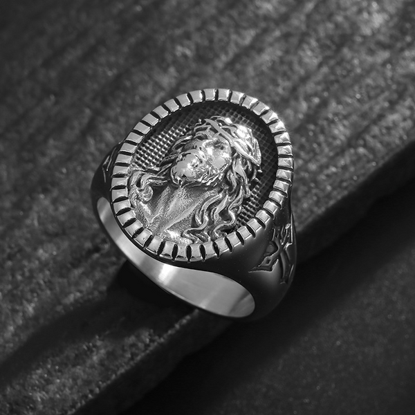 Jesus Crown of Thorns Stainless Steel Ring