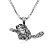 Hockey Glove Pendant Stainless Steel Men's Punk Necklace