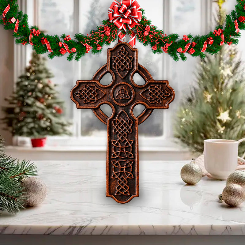 Celtic Cross Wood carving