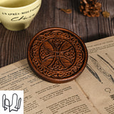 Bgcopper Wooden Tree of Life Celtic Cross Coasters