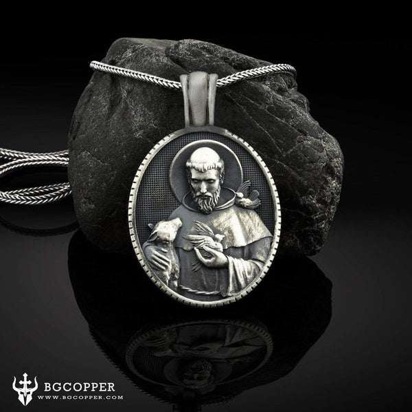 St Francis Of Assisi Necklace,the patron saint of animals