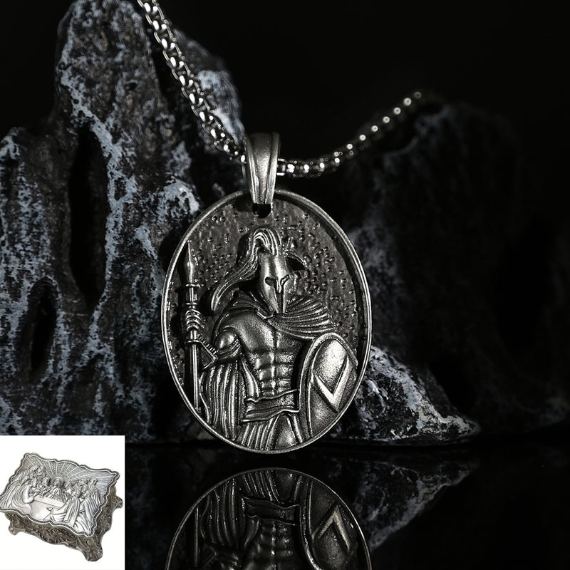 PURE TIN Leonidas Spartan Necklace