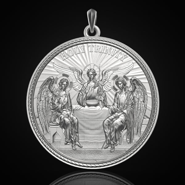 Holy Trinity S925k Silver Round Necklace