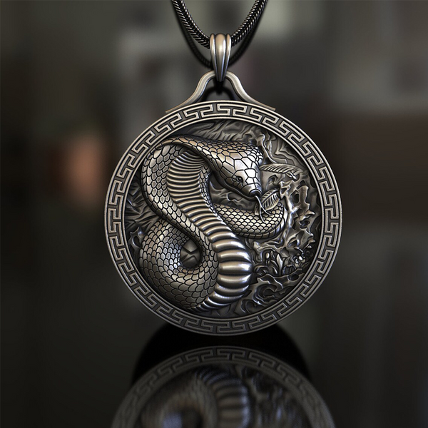 Pure Pewter Cobra Necklace