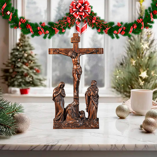 New Product Jesus crucifixion scene ornaments