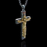 New Titanium Trinity Cross Necklace