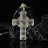 Sterling Pewter/S925K Silver Jesus Cross Necklace