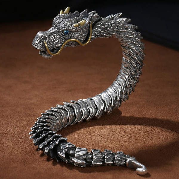 Men's Copper Dragon Bracelet