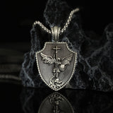 St.Michael's Archangel Necklace. Paratrooper Police Military Paramedic Grocers Mariners and military personnel Patron Saint Amulet