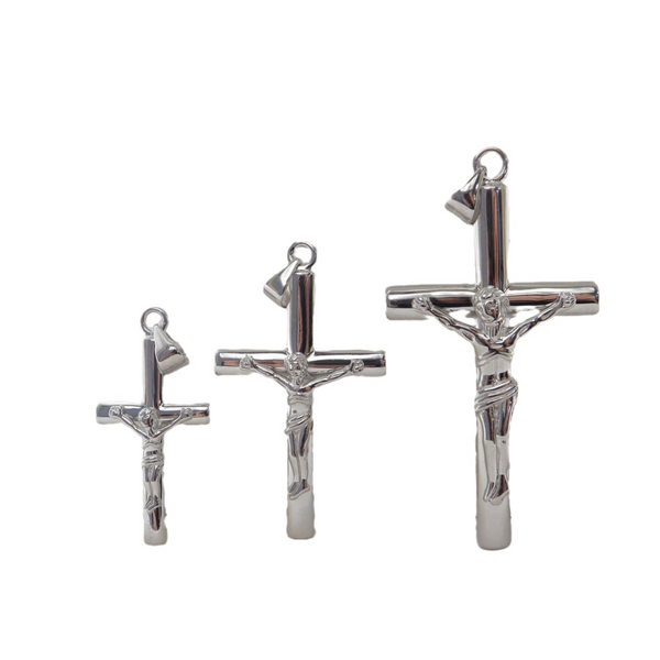 S925K Silver Jesus Cross Necklace