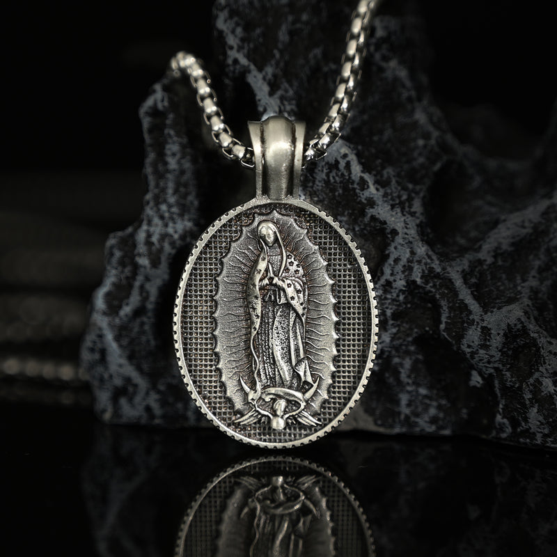 Our Lady of Guadalupe Virgin Mary Necklace,the patron saint of America and unborn children