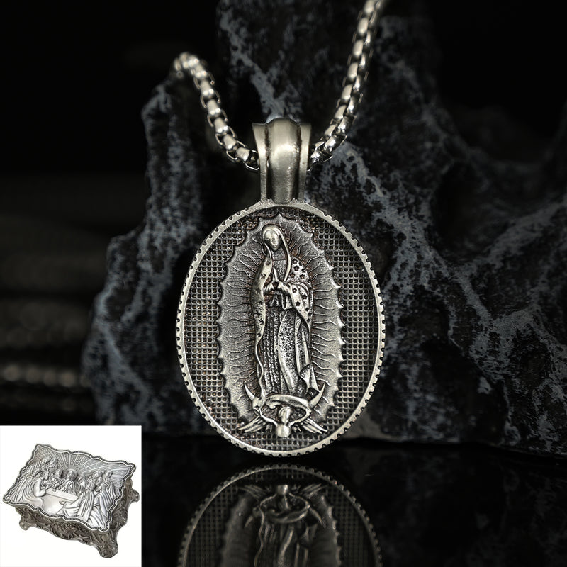 Our Lady of Guadalupe Virgin Mary Necklace,the patron saint of America and unborn children