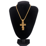 Orthodox double-sided engraved cross necklace