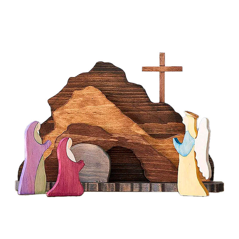 Easter Scene Wooden Decoration - Artwork in your home