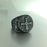 St. Benedict's Stainless Steel Exorcism Ring