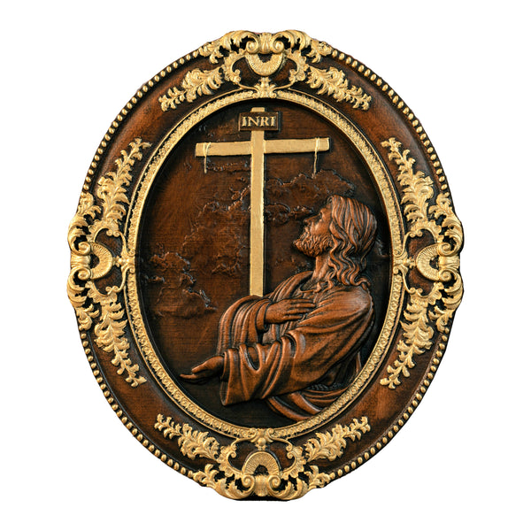 Jesus Hill Garden Prayer Plaque Wood Carving