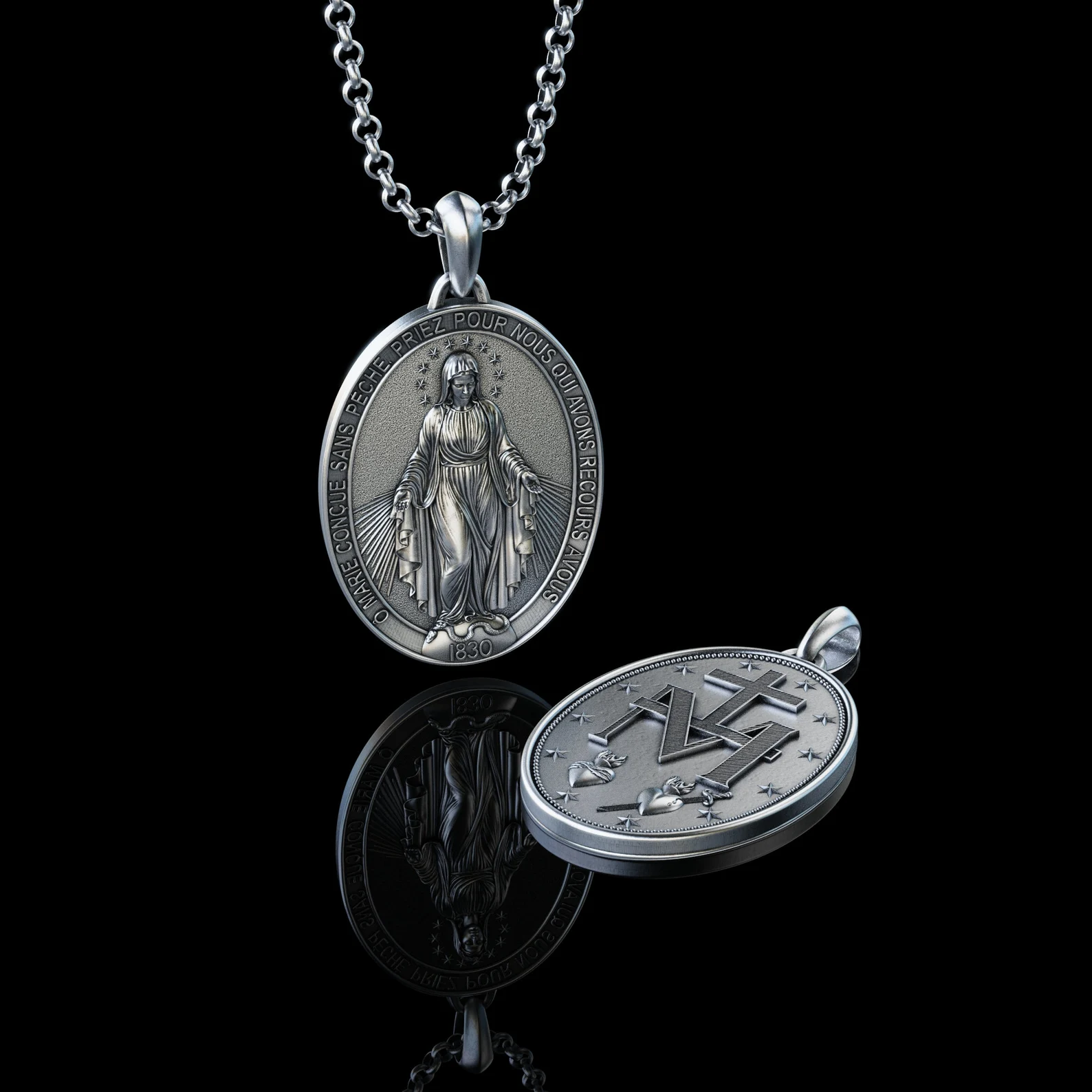 New Miraculous Medal Necklace – BGCOPPER