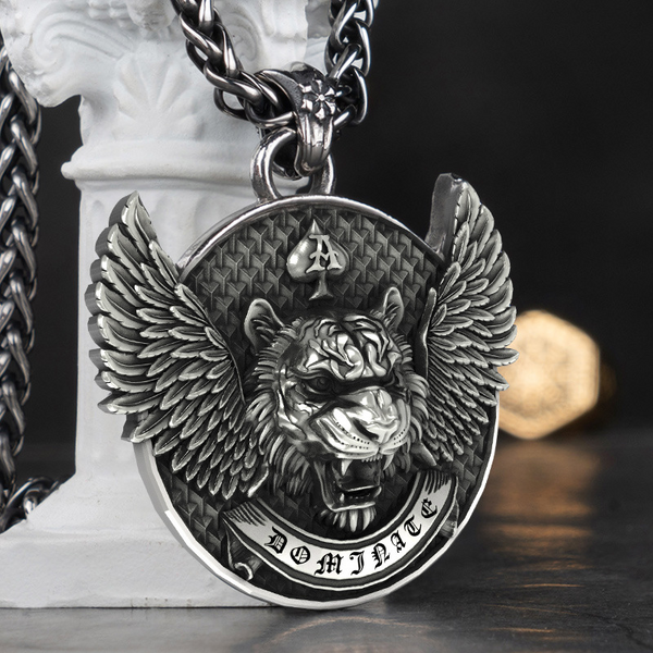 Tiger Head Stainless Steel Necklace