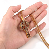 Stainless steel Celtic cross pendant necklace