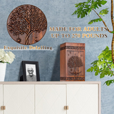 Tree of Life Wooden Urn Organizer for Human Ashes