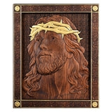 Jesus Crown of Thorns Wood Sculpture