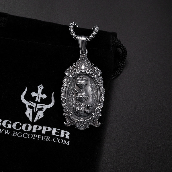 Spring Promotion:Holy Family Three Sacred Hearts Necklace - only available at Bgcopper