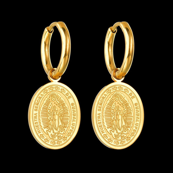 Our Lady of Guadalupe Earrings - Creative Religious Jewelry