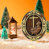 Jesus Agony in the Garden Wood Carving, Home Wall Religious Pendant Decoration