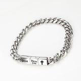 “Jesus Bless You” Stainless Steel Bracelet