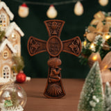 “Bless This Child” Prayer Boy/Girl Cross Wooden Sculpture