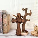 Holy Spirit Cross Wooden Hand Carved Cross for Wall Decor, Religious Gift Cross