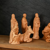 Jesus Manger Nativity Scene Wooden Statue Tabletop Ornament - Best Christmas Gifts