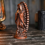 Our Lady of Guadalupe Round Wooden Tabletop Ornament