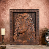 Jesus Crown of Thorns Wood Sculpture