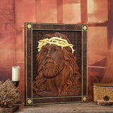 Jesus Crown of Thorns Wood Sculpture