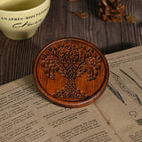 Bgcopper Wooden Tree of Life Celtic Cross Coasters