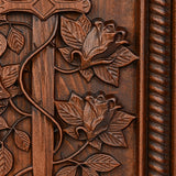 Rose and Sword Wooden Wall Decoration