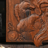 Odin and the Raven Wooden Wall Wall Decoration