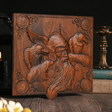 Odin and the Raven Wooden Wall Wall Decoration