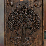 Tree of Life Wooden Urn Organizer for Human Ashes